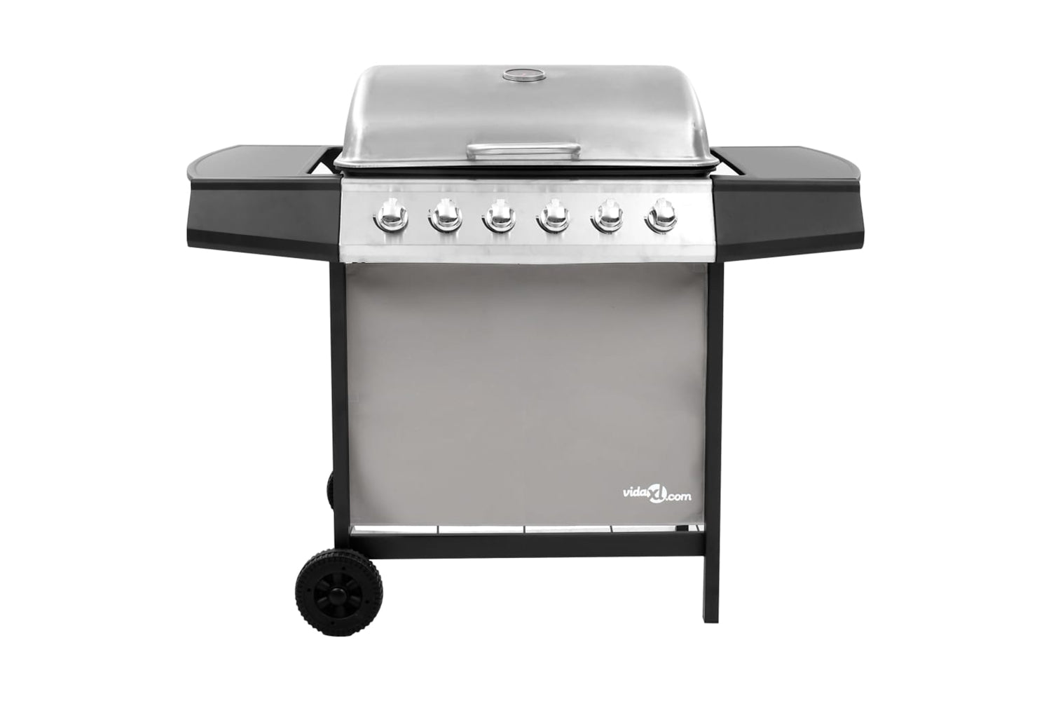 Vidaxl 3053630 Gas Bbq Grill With 6 Burners Black And Silver-3