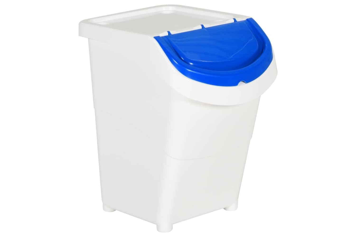 Vidaxl 364070 Stackable Waste Bins With Lids 3 Pcs White Pp 120 L-7