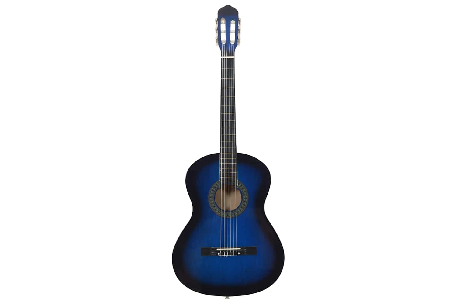 vidaXL 70108 Classical Guitar For Beginner Blue 4/4 39" Basswood-3