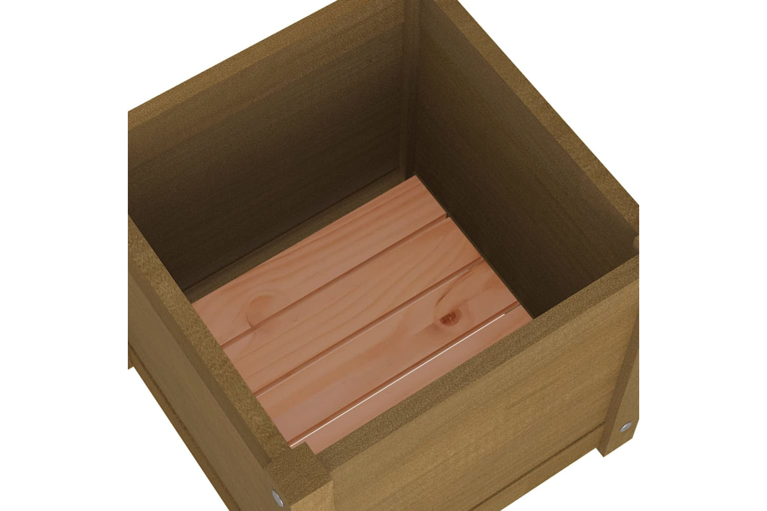 vidaXL 810541 Garden Planters 2 Pcs Honey Brown 40x40x40cm Solid Pinewood-6
