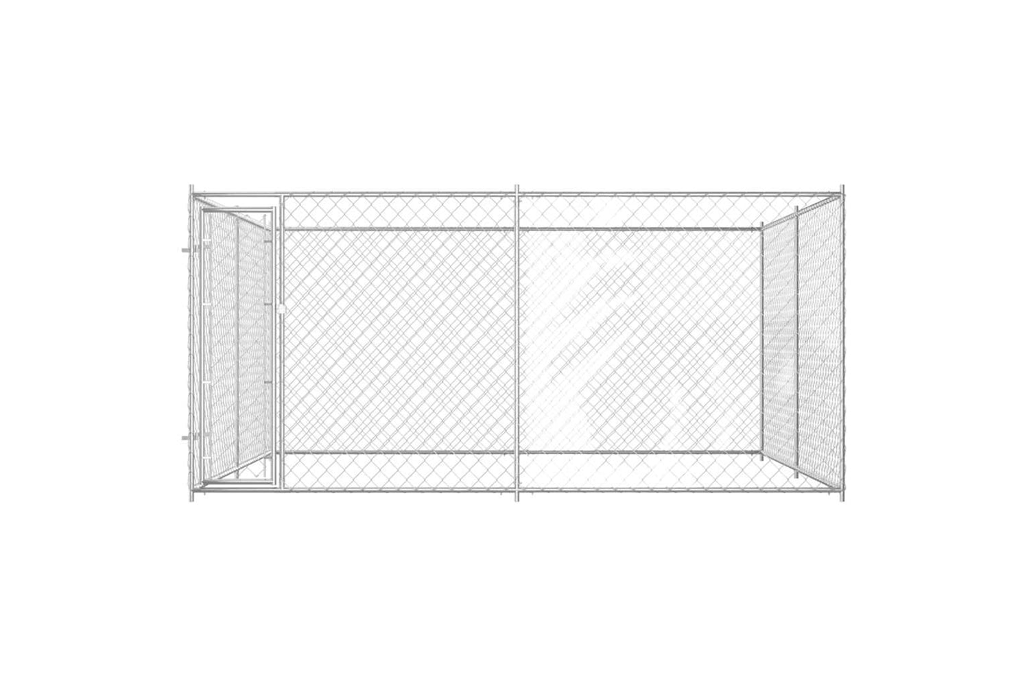 Vidaxl Outdoor Dog Kennel 383x383x185 Cm-3