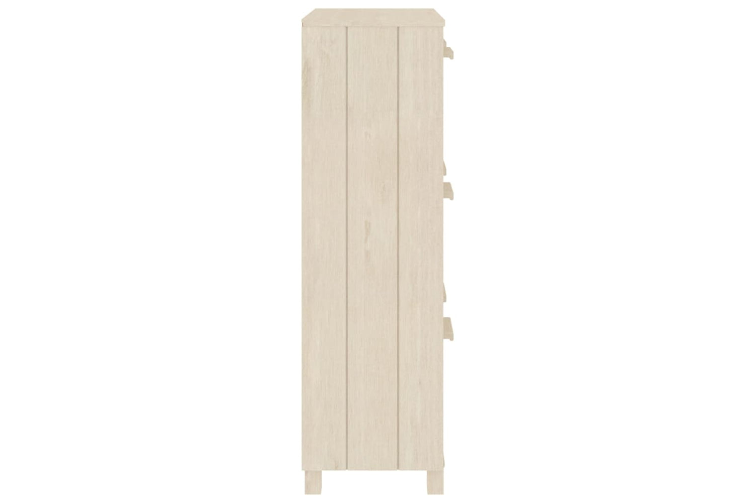 vidaXL Shoe Cabinet Hamar Honey Brown 59.5x35x117cm Solid Wood Pine-4