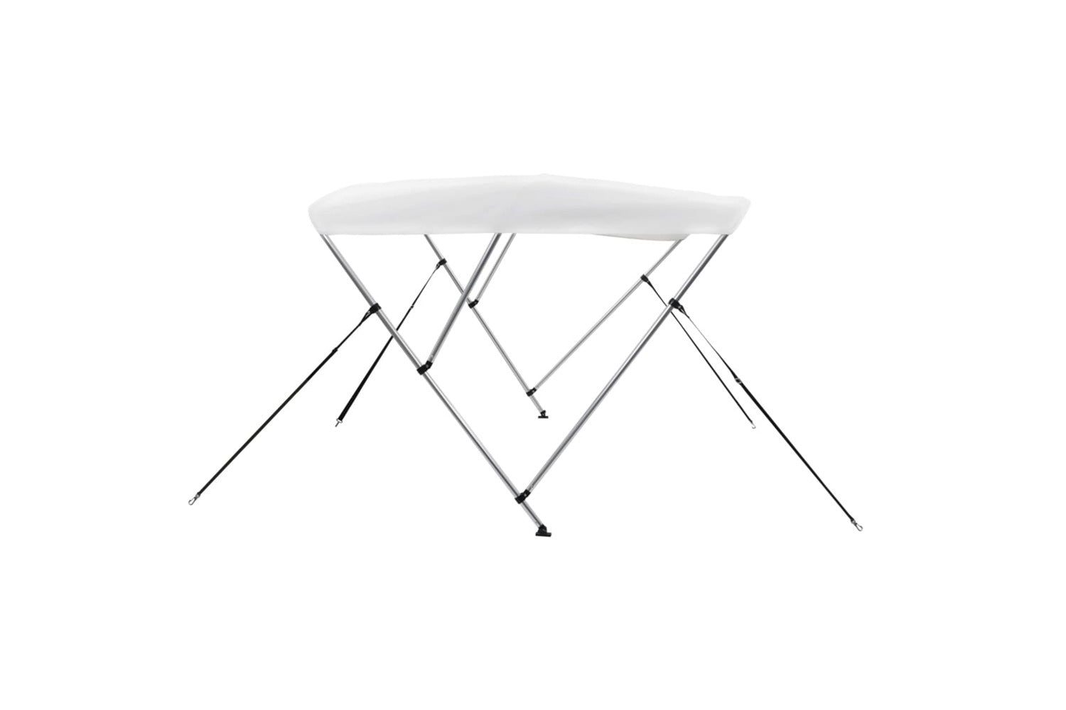 vidaXL 92361 3 Bow Bimini Top White 183x180x137cm-4