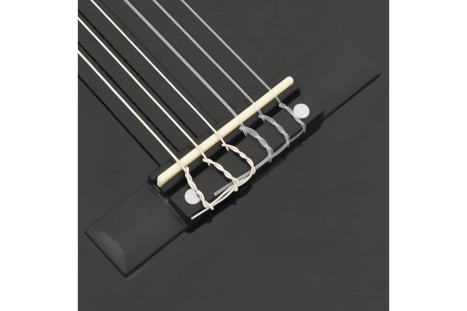 vidaXL 70127 8 Piece Classical Guitar Beginner Set Black 1/2 34"-8