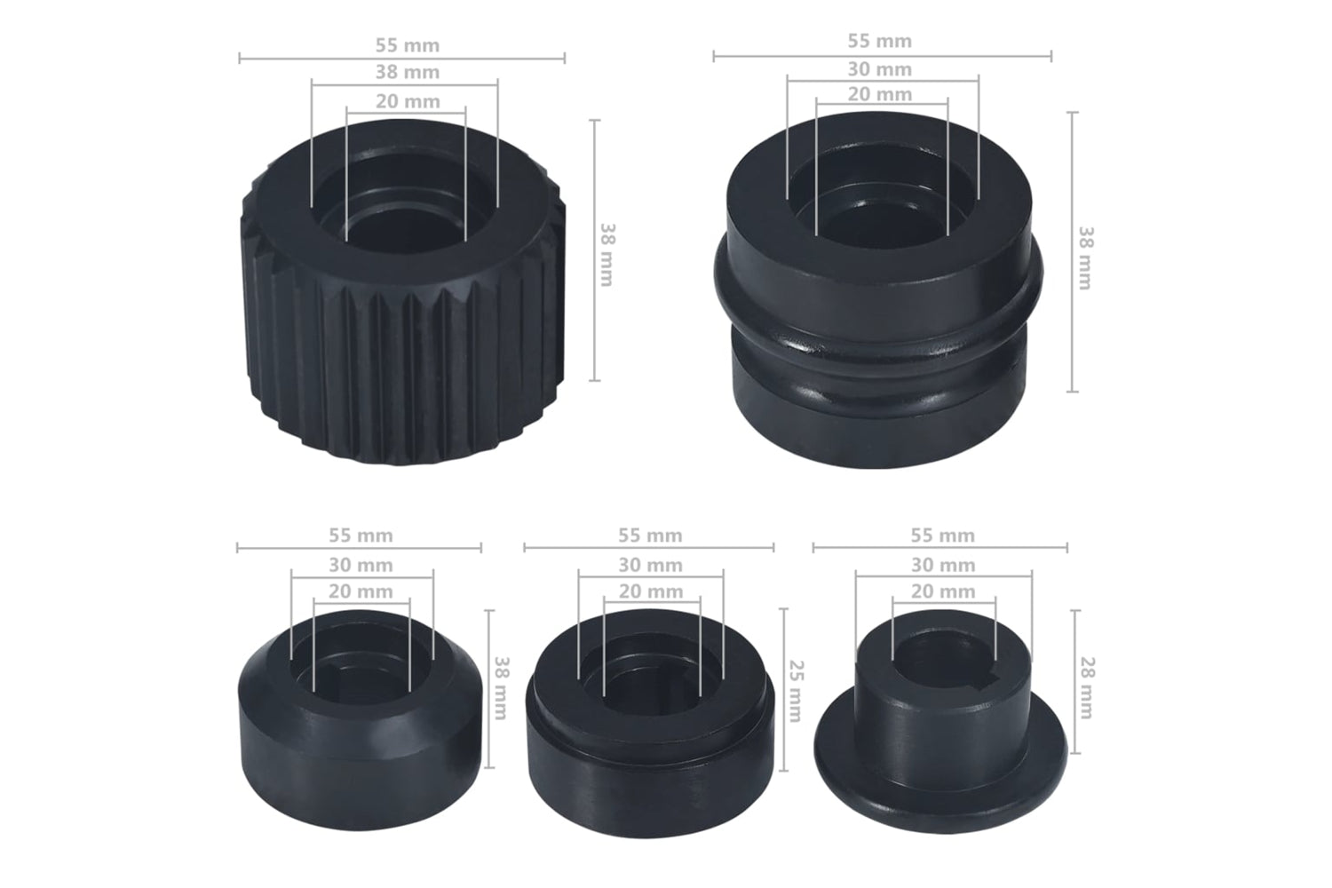 Vidaxl 145388 Flange Nuts For Tube Beading Machine 12 Pcs Steel-7