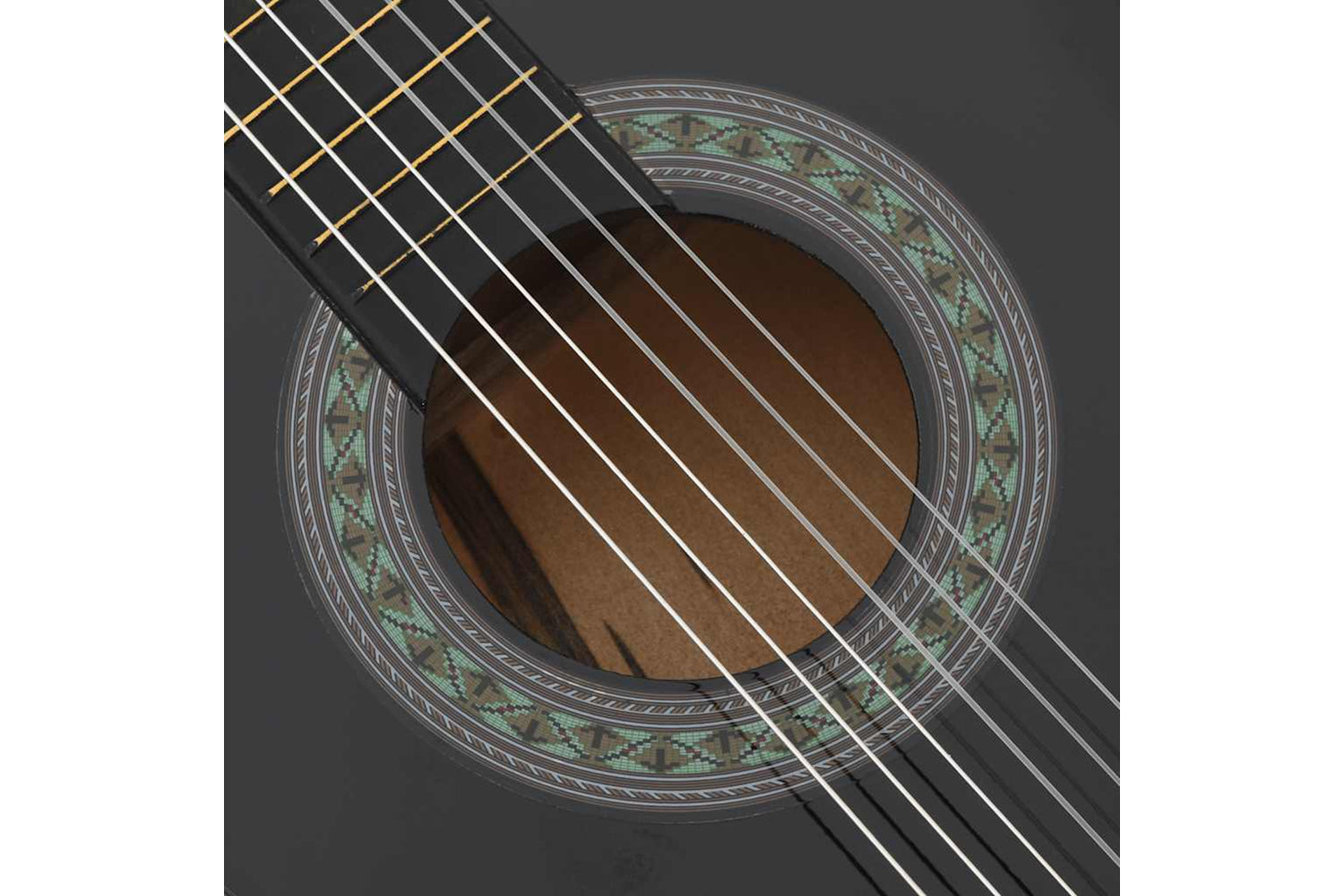 Vidaxl 8 Piece Classical Guitar Beginner Set Black 3/4 36"-7