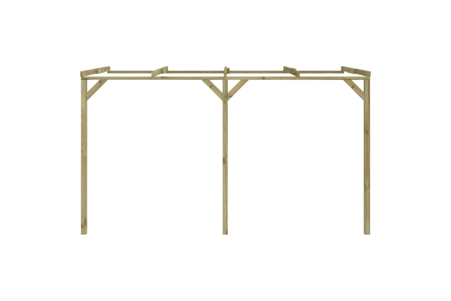 Vidaxl 41710 Lean-to Pergola 2x4x2.2 M Wood-2