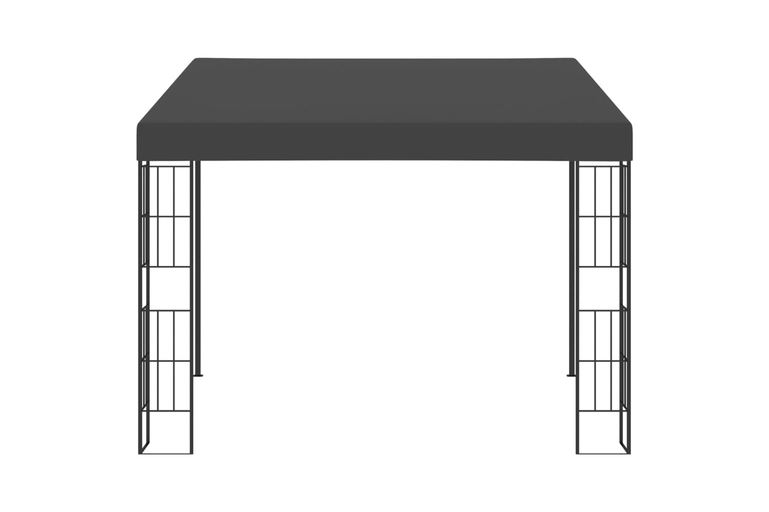 Vidaxl 47990 Wall-mounted Gazebo 3x3 M Anthracite Fabric-2