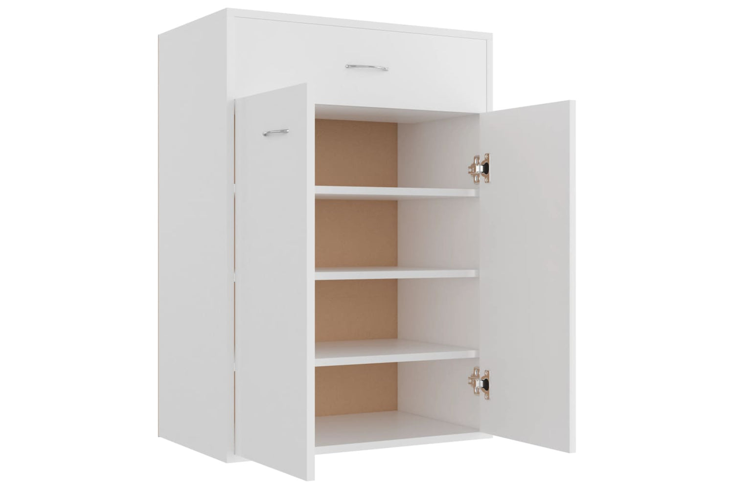 vidaXL 801071 Shoe Cabinet White 60x35x84cm Engineered Wood-2