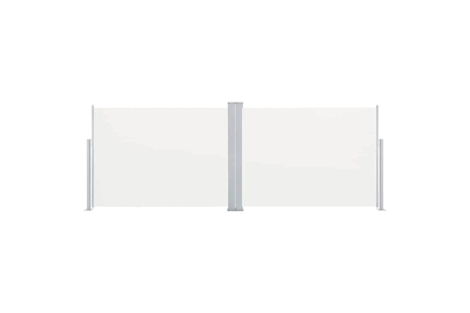 vidaXL 48479 Retractable Side Awning Cream 120x1000cm-2