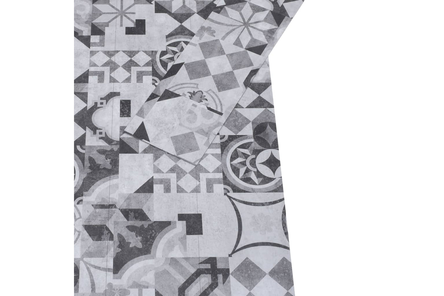 Vidaxl Pvc Flooring Planks 4.46 MÂ² 3 Mm Self-adhesive Grey Pattern-3