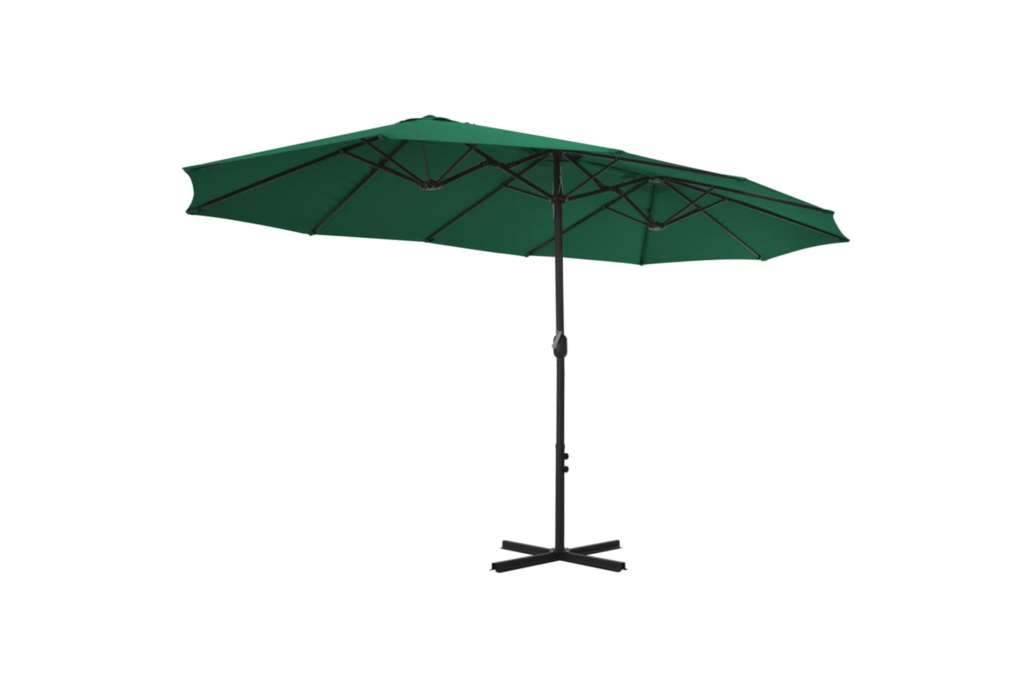 vidaXL 44867 Outdoor Parasol With Aluminium Pole 460x270cm Green-4