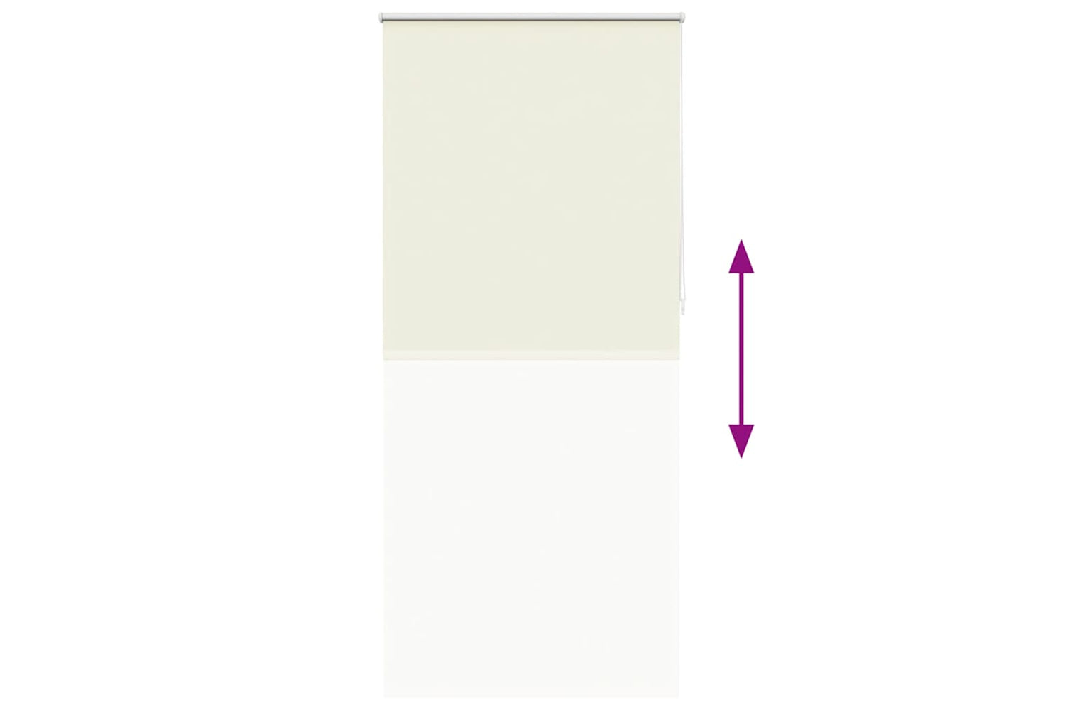 vidaXL 240161 Roller Blind Blackout 120 X 230cm Off White-8