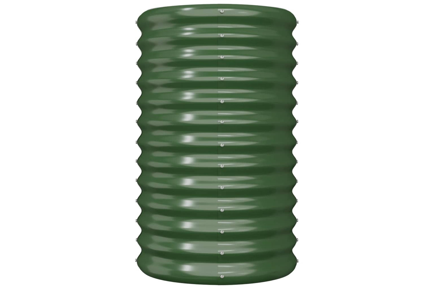 vidaXL 318848 Garden Planter Powder-coated Steel 40x40x68cm Green-2