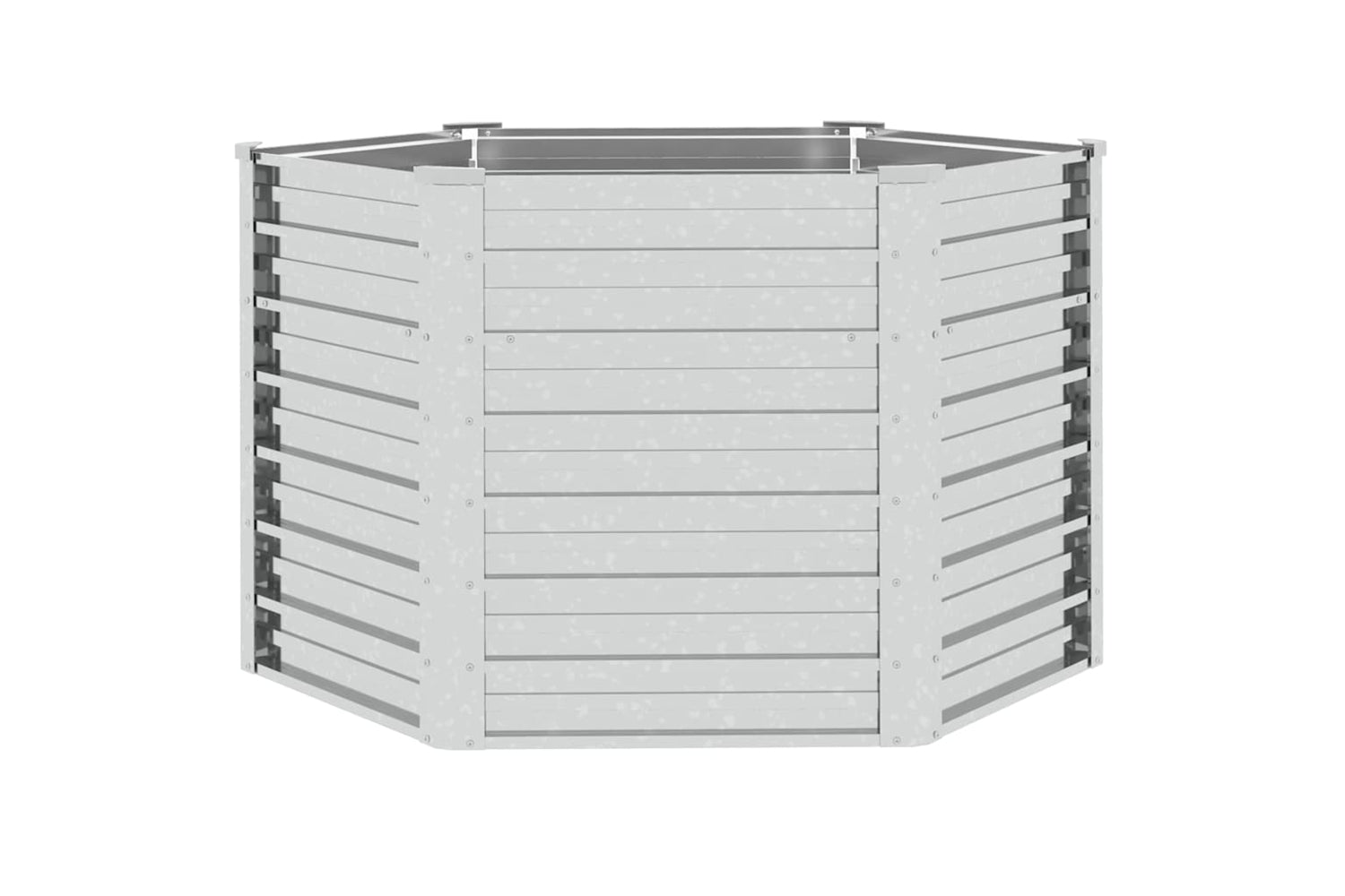 Vidaxl Garden Raised Bed 129x77 Cm Galvanized Steel Silver-2