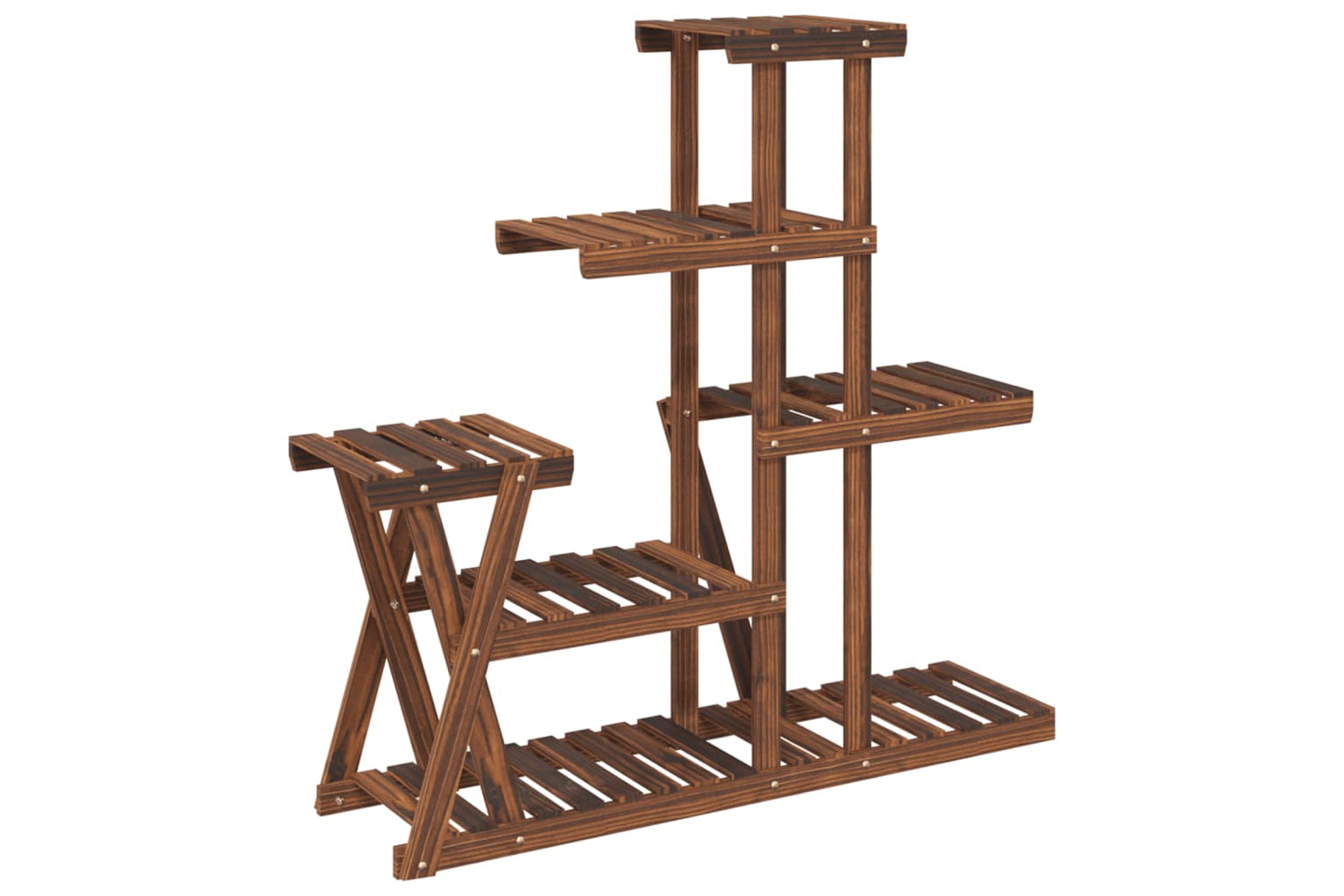 vidaXL 362879 Flower Stand 95x25x96cm Solid Wood Fir-5