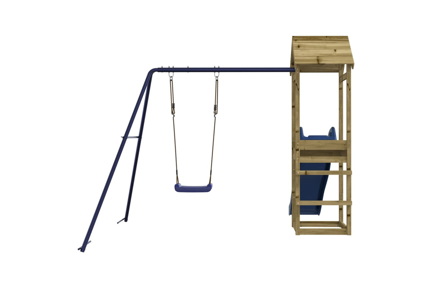Vidaxl 3155857 Playhouse With Slide Swing Impregnated Wood Pine-7
