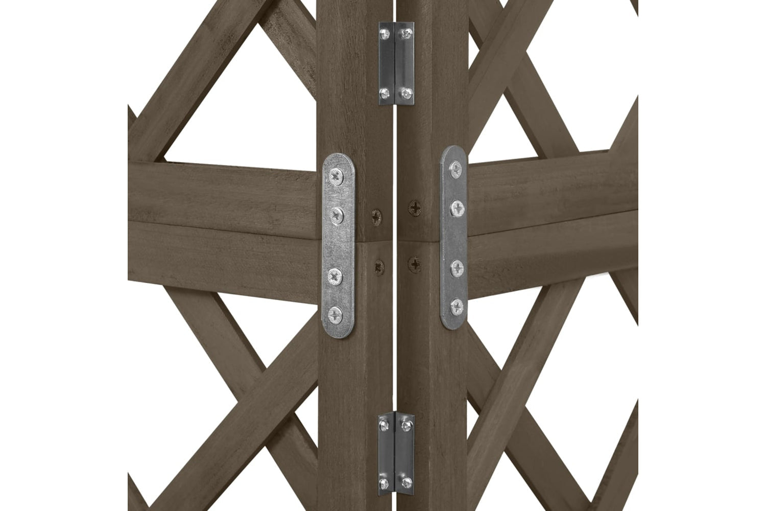 vidaXL 316408 Corner Trellis Grey 50x50x145cm Solid Fir Wood-5