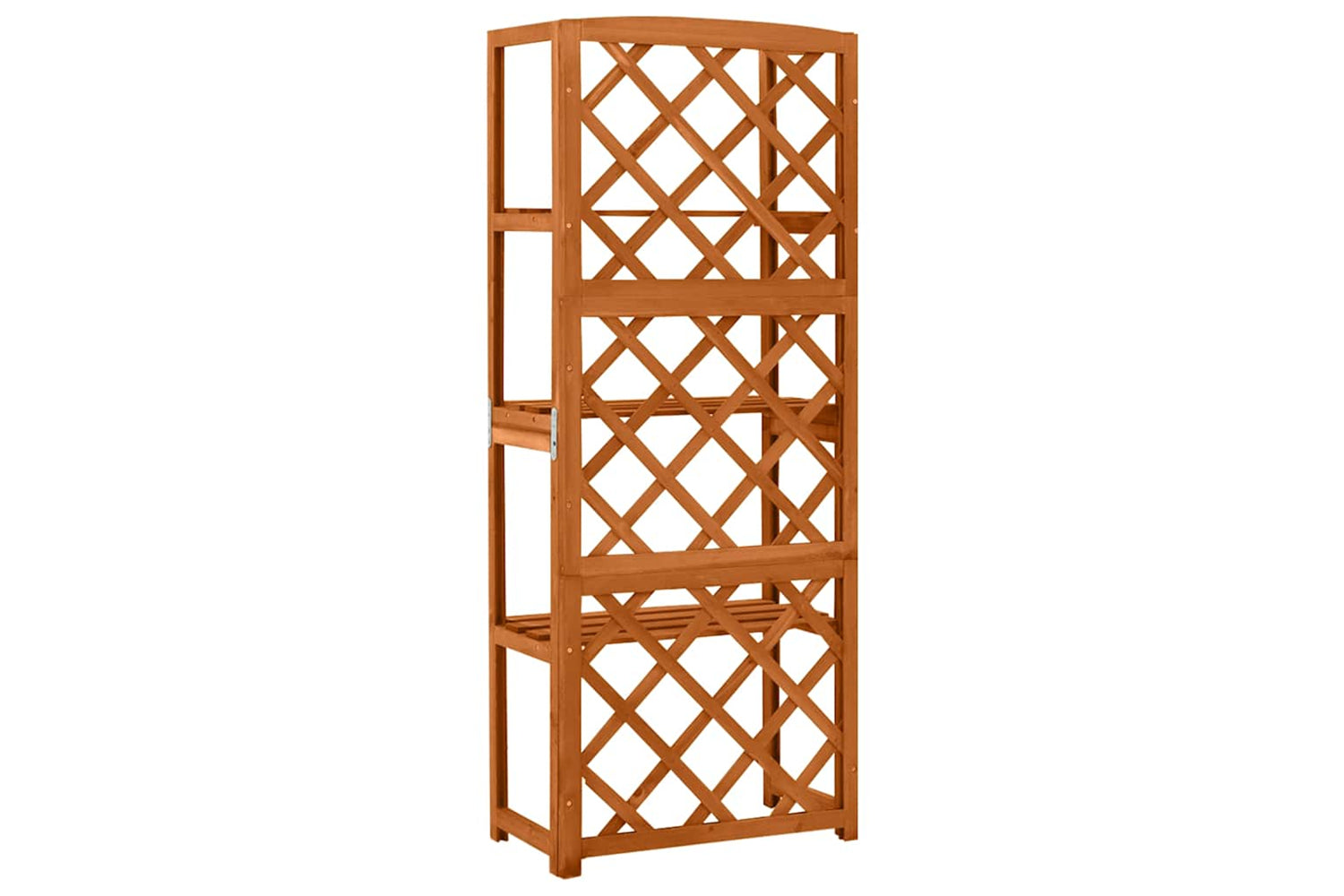 vidaXL 316409 Trellis With Shelves 55x30x140cm Solid Fir Wood-3