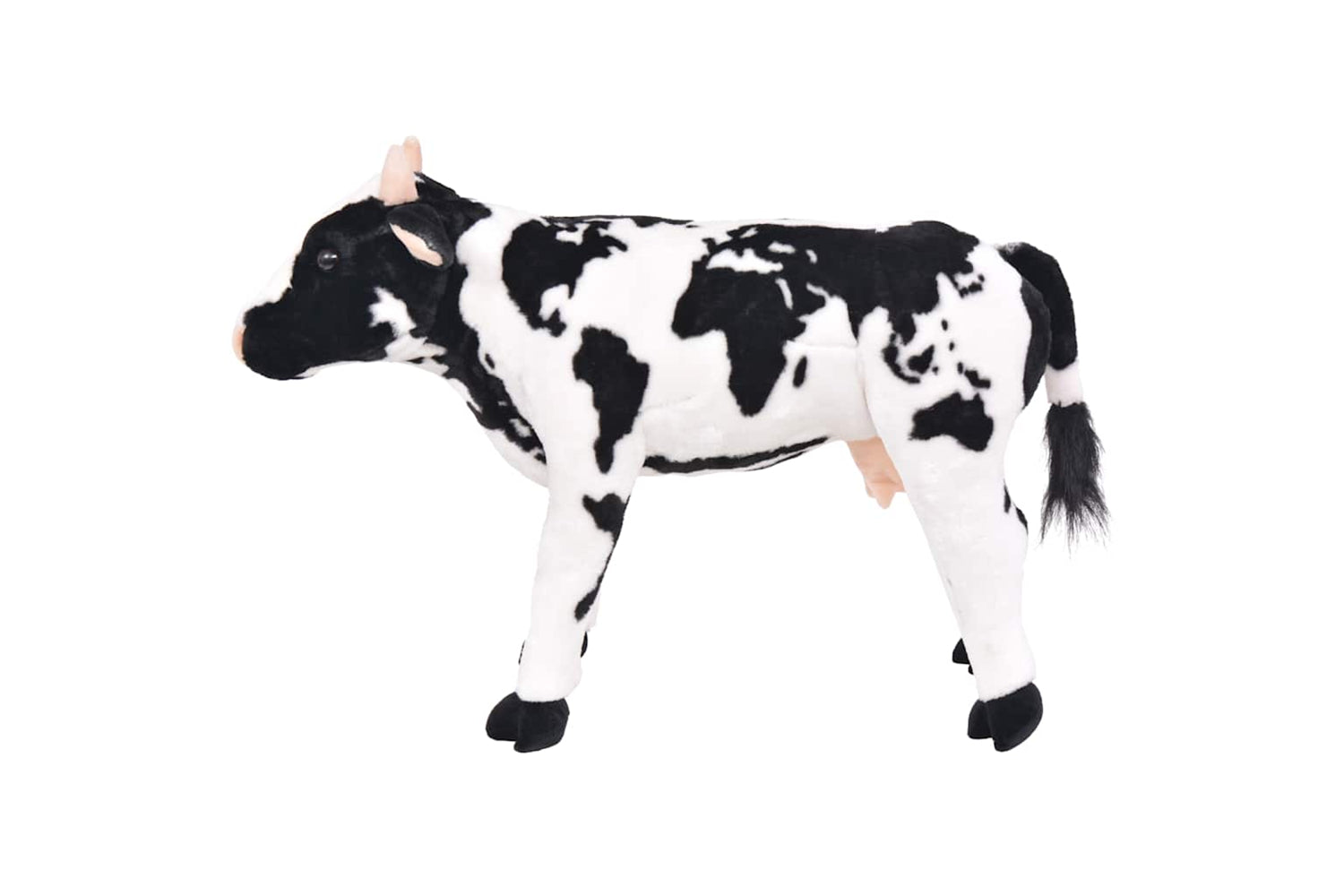 vidaXL 91342 Standing Plush Toy Cow Black And White Xxl-2