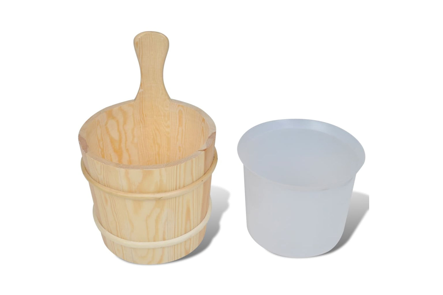 Vidaxl 50245 5 Piece Sauna Accessory Bucket Spoon Hourglass Thermo-hygrometer-2