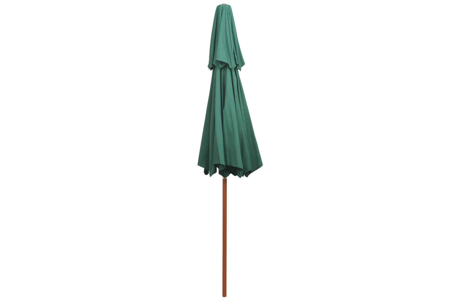 vidaXL 42963 Double Decker Parasol 270x270cm Wooden Pole Green-4