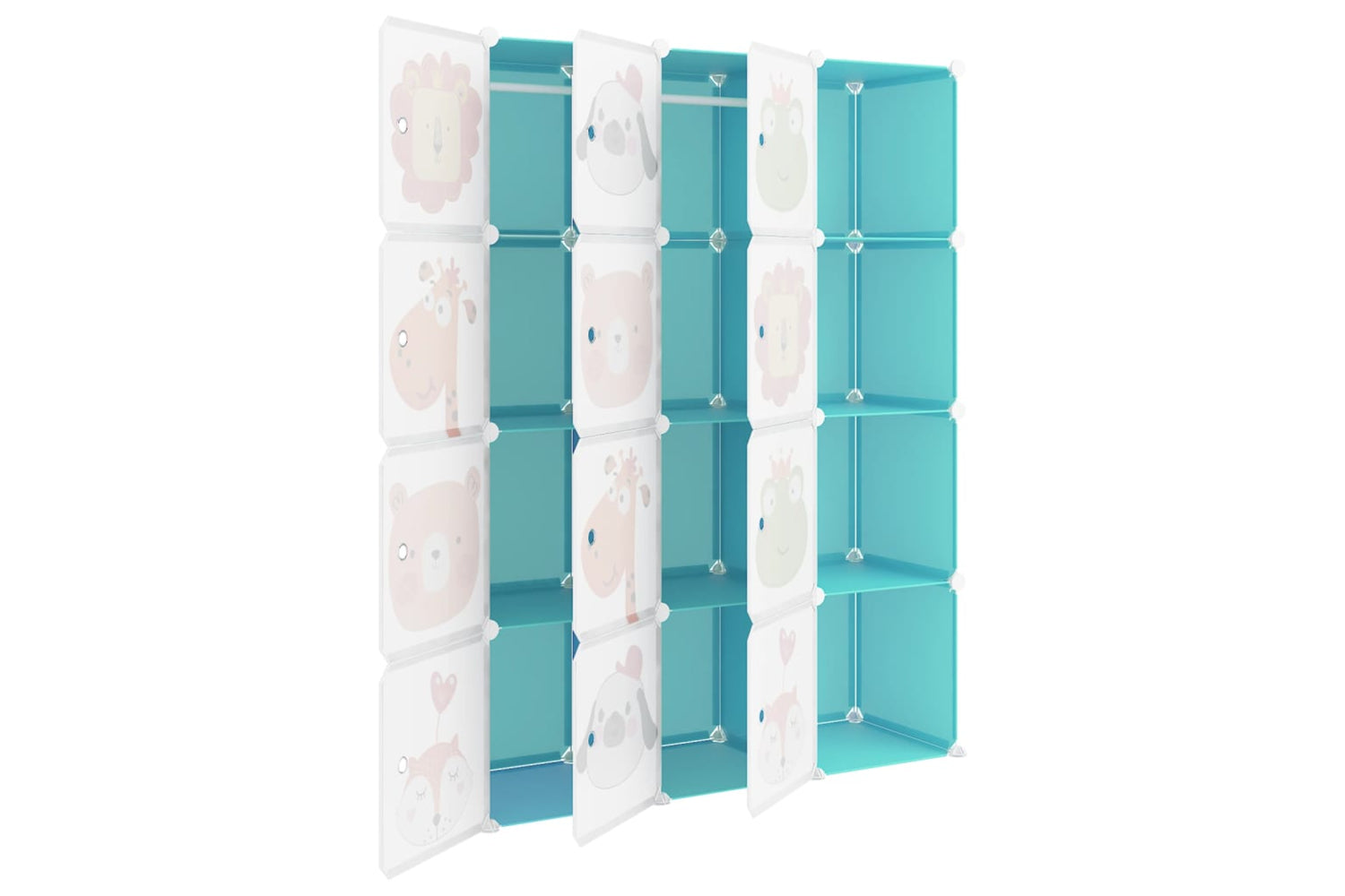 Vidaxl 340579 Cube Storage Cabinet For Kids With 12 Cubes Green Pp-5