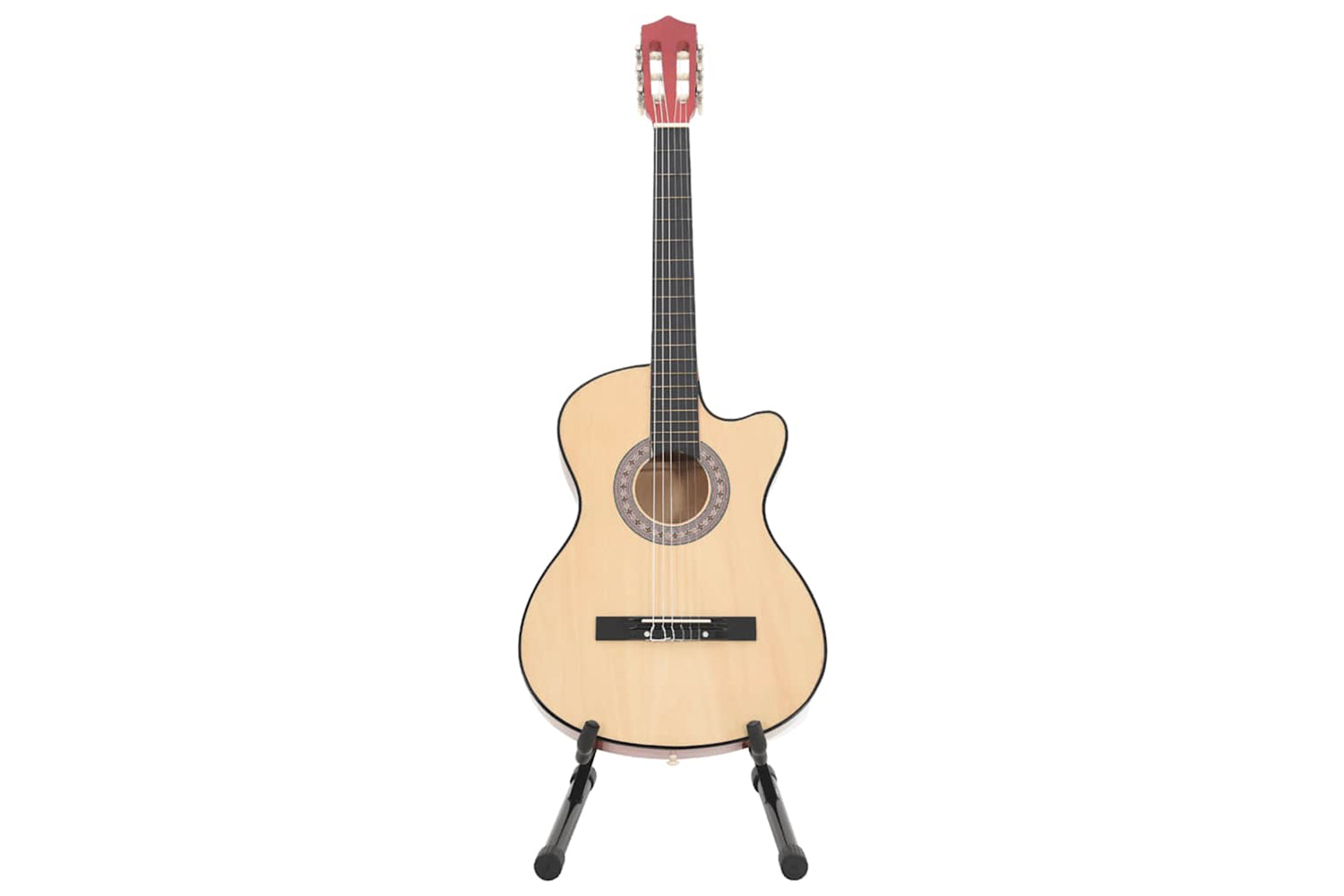 vidaXL 70131 12 Piece Western Acoustic Cutaway Guitar Set With 6 Strings 38-5