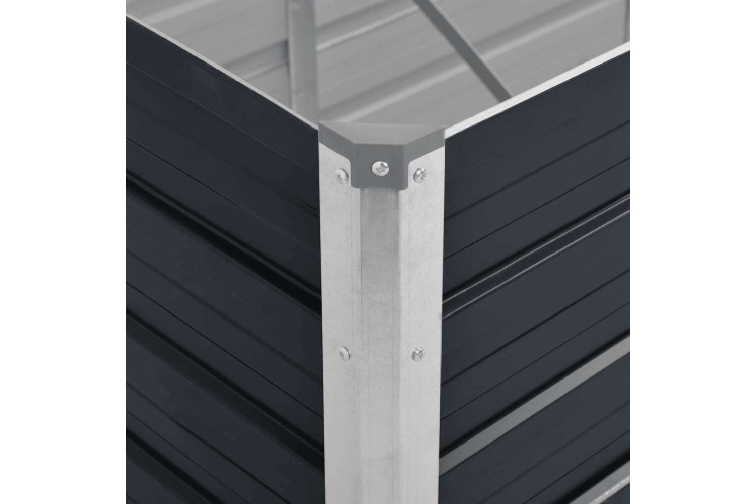 vidaXL 45729 Garden Raised Bed Anthracite 320x80x45cm Galvanised Steel-6