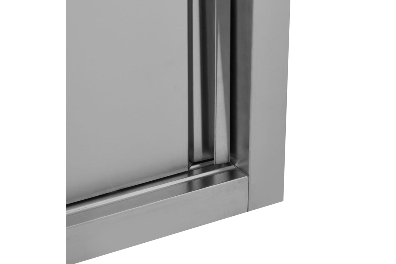 vidaXL 51053 Kitchen Wall Cabinet With Sliding Doors 120x40x50cm Stainless Steel-8