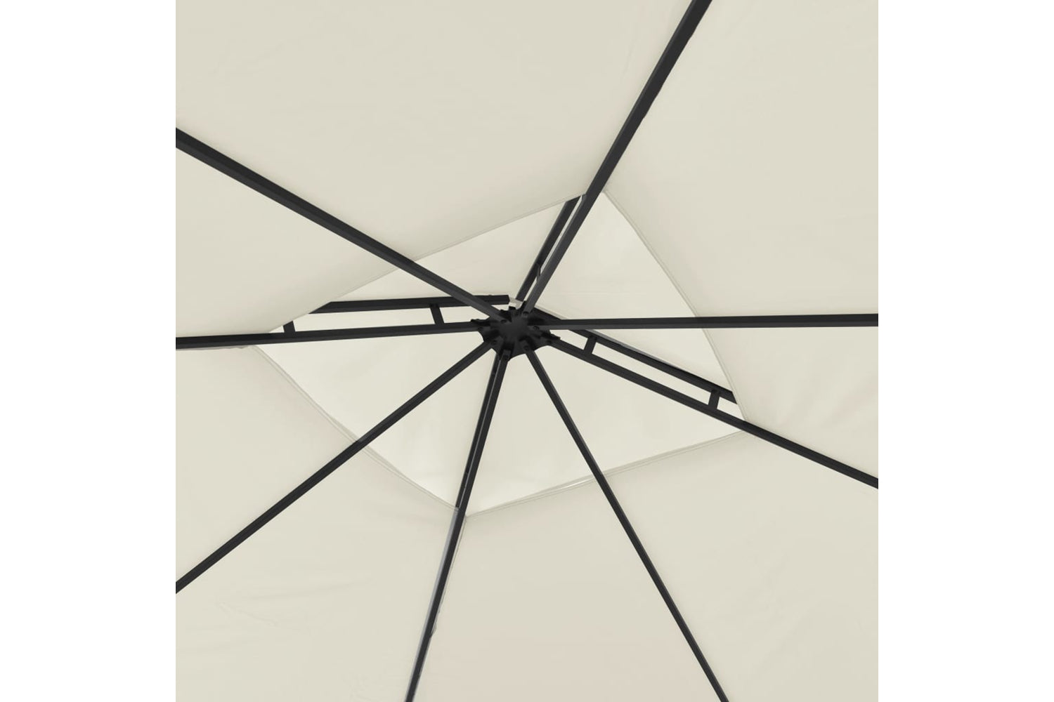 Vidaxl 48003 Gazebo With Double Extended Roofs 3x3x2.75 M Cream 180 G/mâ²-8