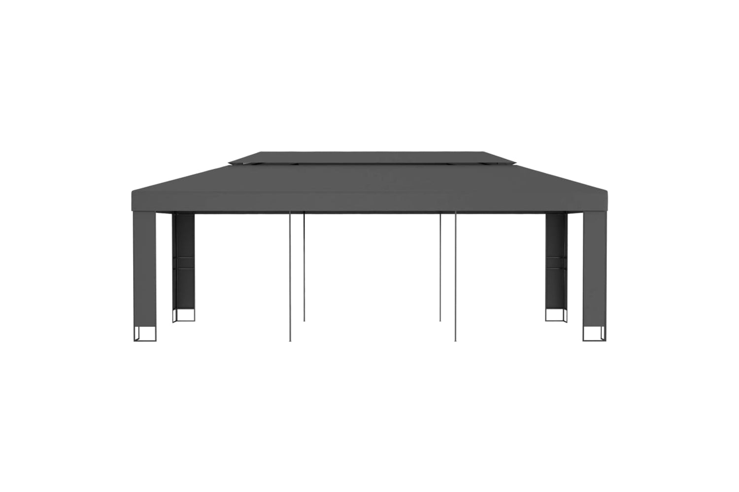 Vidaxl 47953 Gazebo With Double Roof 3x6 M Anthracite-2