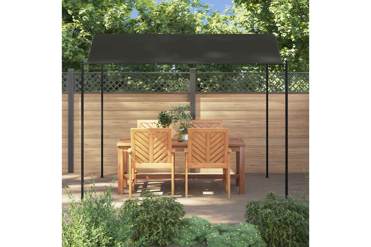Vidaxl Sunshade Awning 3x2.4 M Anthracite-2