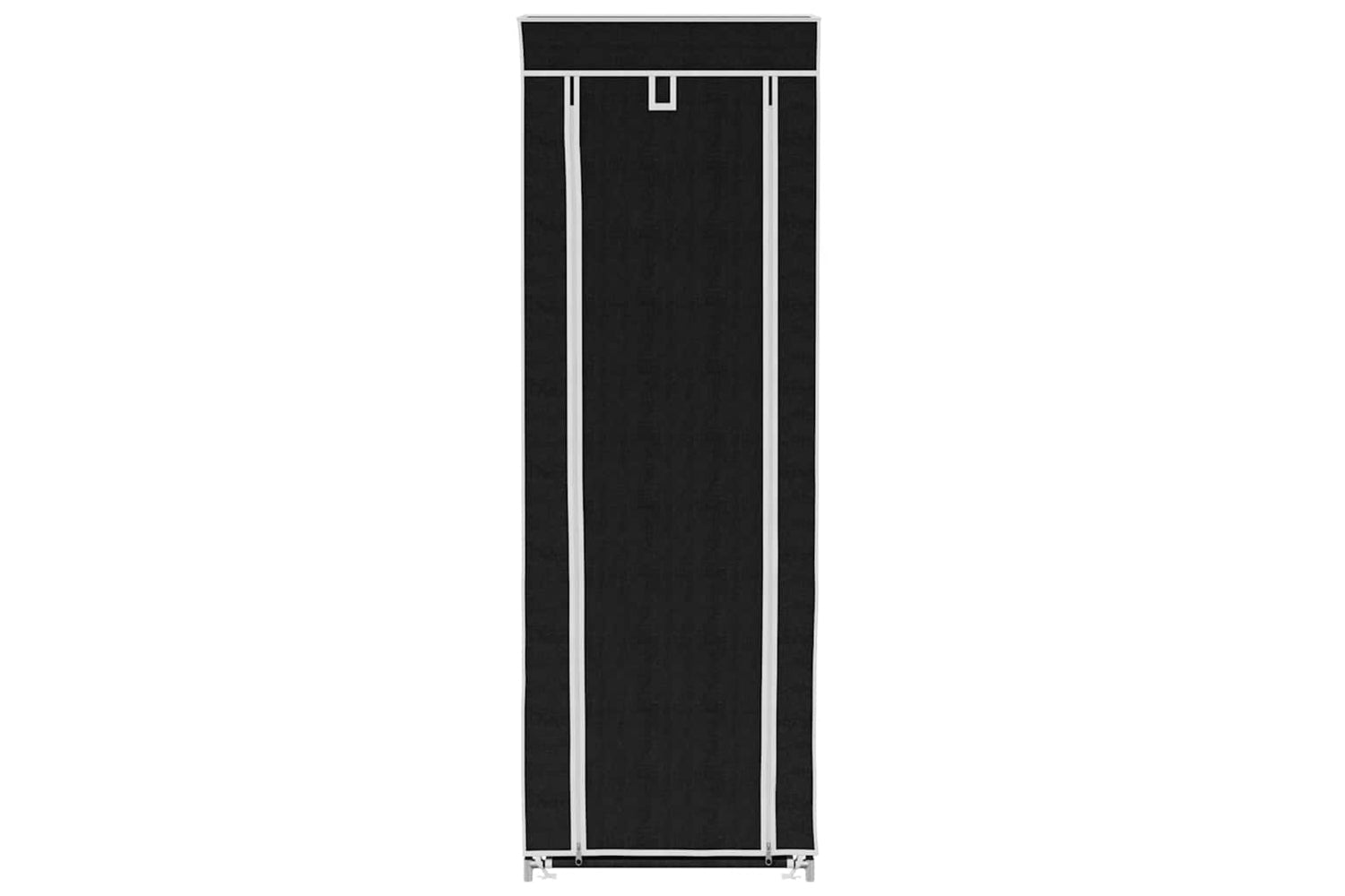 vidaXL 240491 Fabric Shoe Cabinet With Cover 162 X 57 X 29cm Black-3