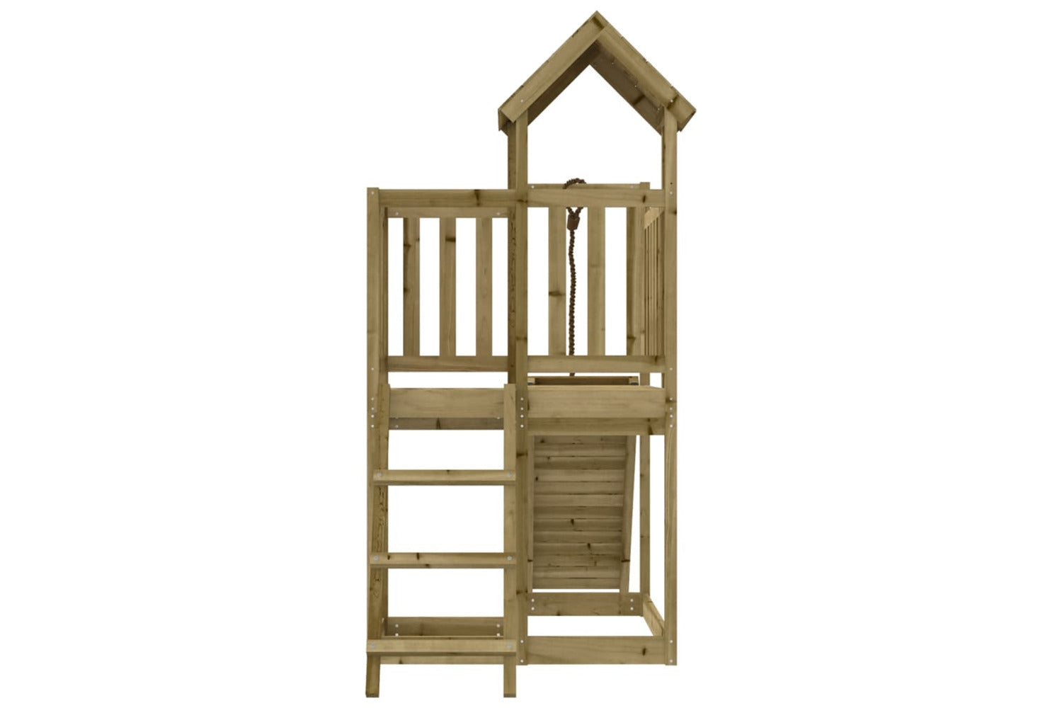 Vidaxl 3155833 Playhouse With Climbing Wall Impregnated Wood Pine-7
