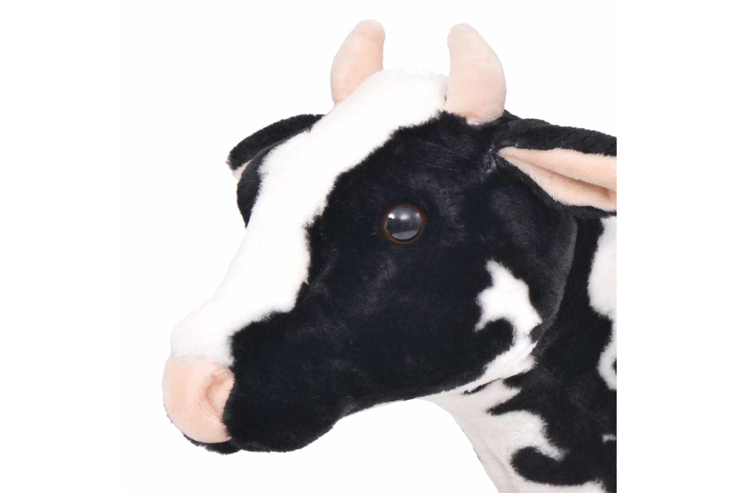 vidaXL 91342 Standing Plush Toy Cow Black And White Xxl-3