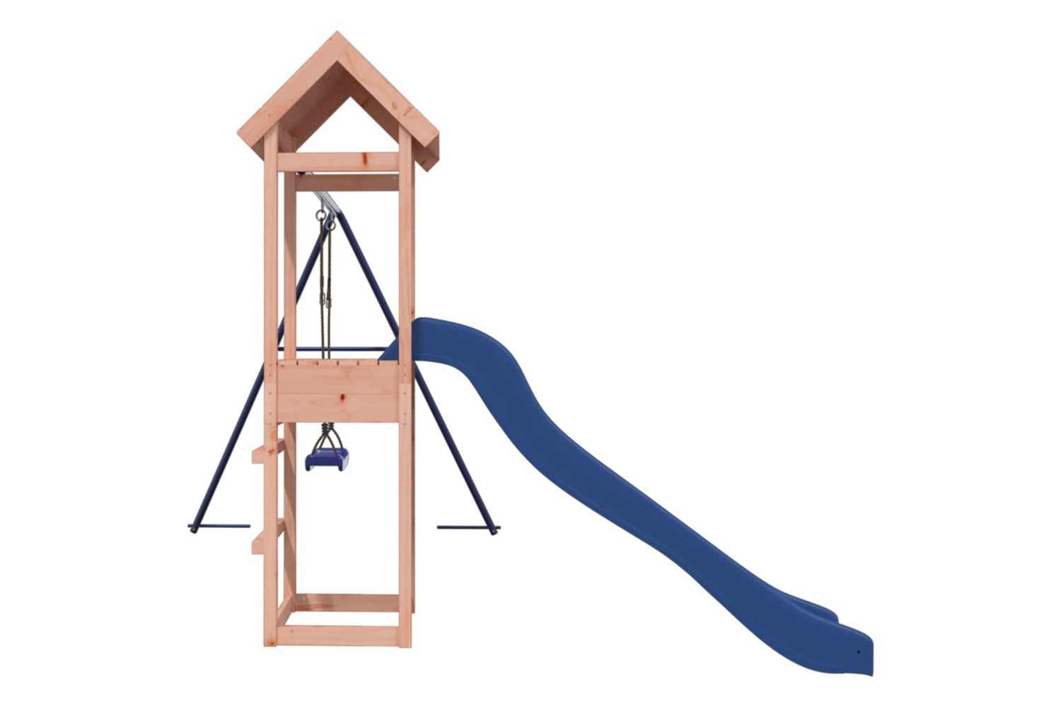 Vidaxl 3155856 Playhouse With Slide Swing Solid Wood Douglas-5
