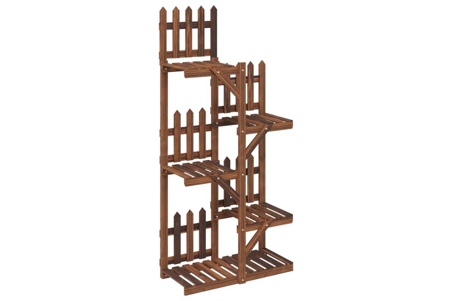vidaXL 362873 Flower Stand 60x25x130cm Solid Wood Fir-5