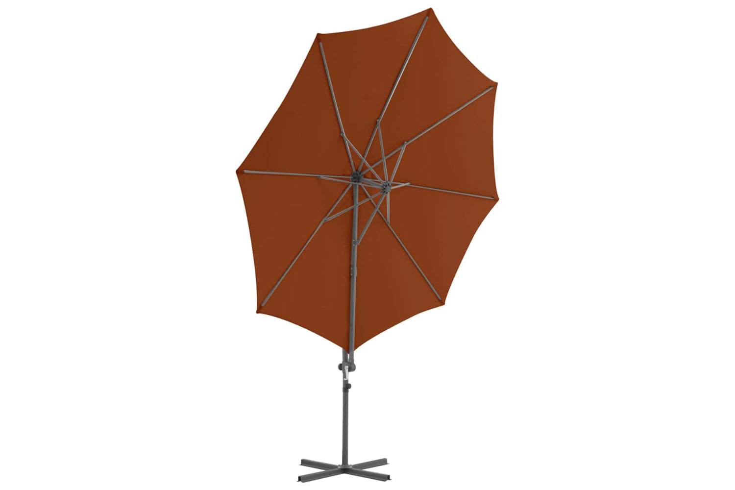 vidaXL 312313 Cantilever Umbrella With Steel Pole Terracotta 300cm-3
