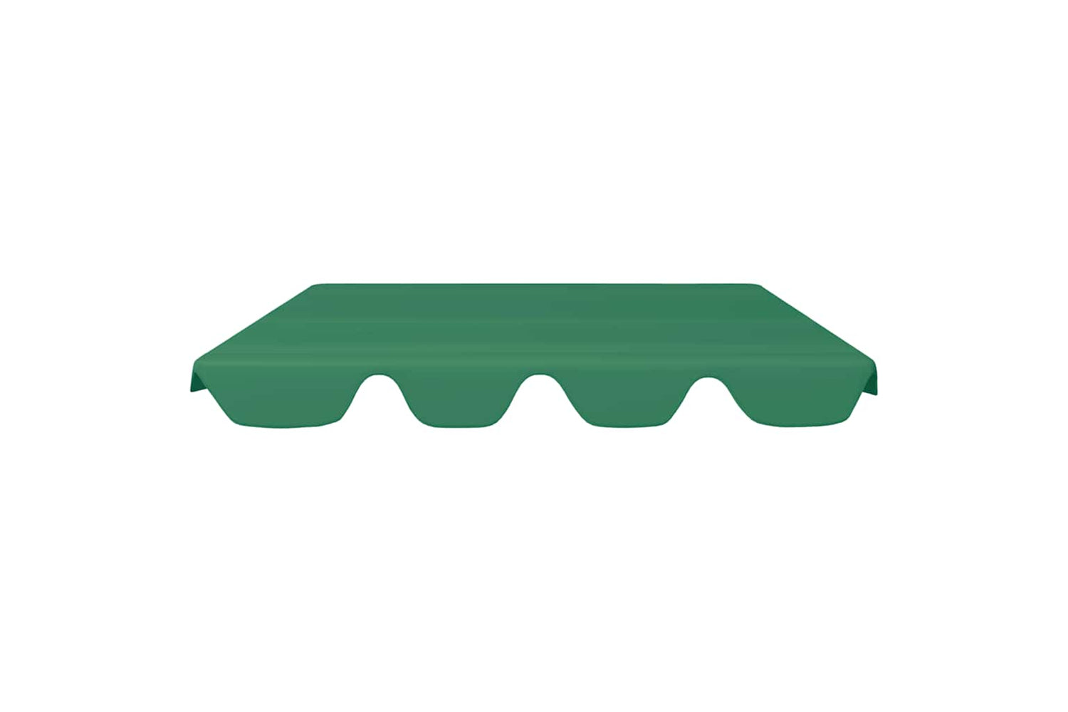 Vidaxl Replacement Canopy For Garden Swing Green 150/130x105/70 Cm-2