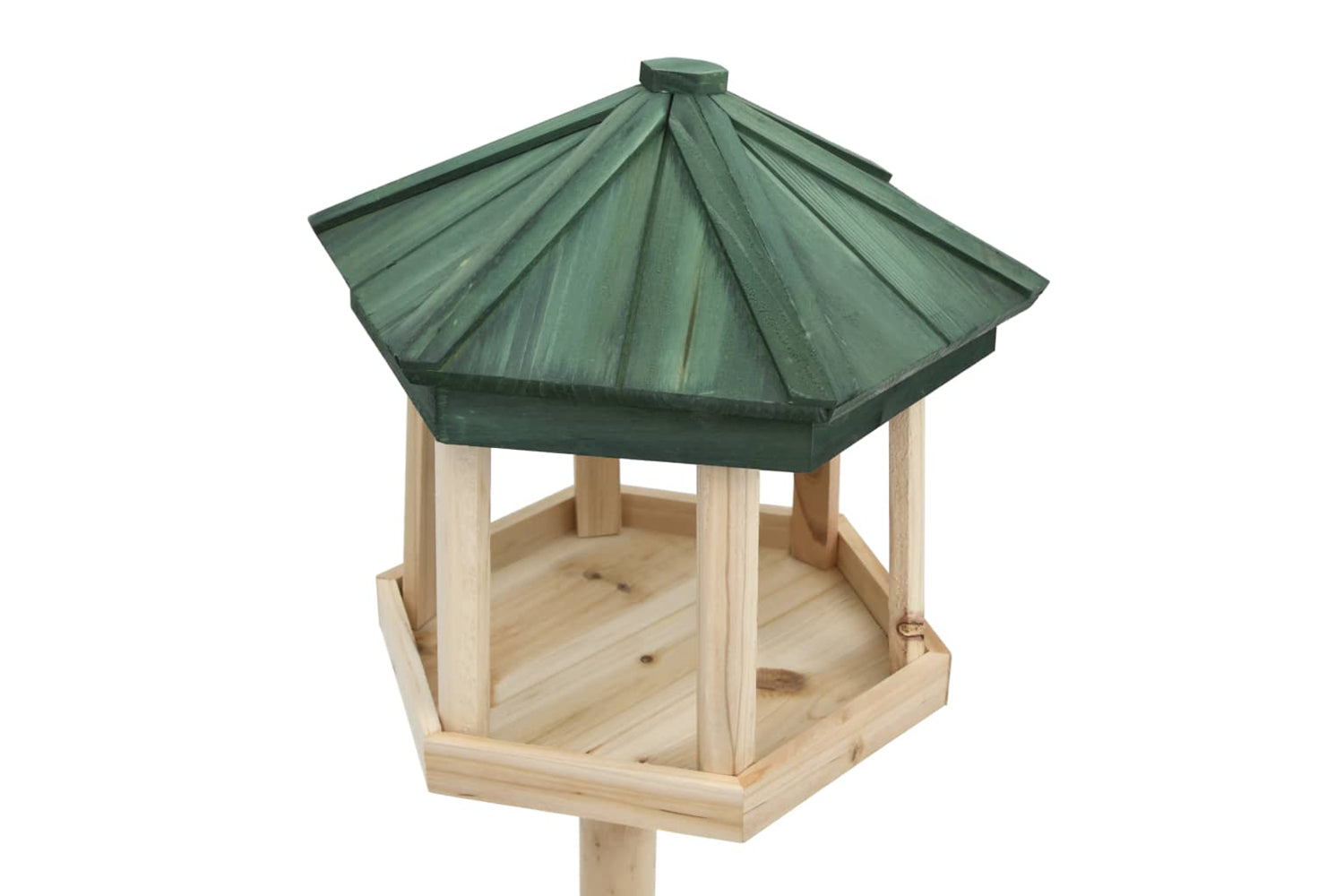 vidaXL Standing Bird Feeder Solid Firwood 33x110cm-2