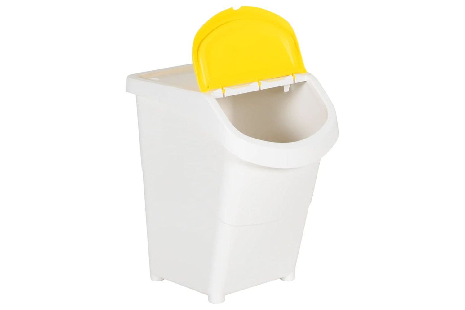 Vidaxl 364070 Stackable Waste Bins With Lids 3 Pcs White Pp 120 L-3