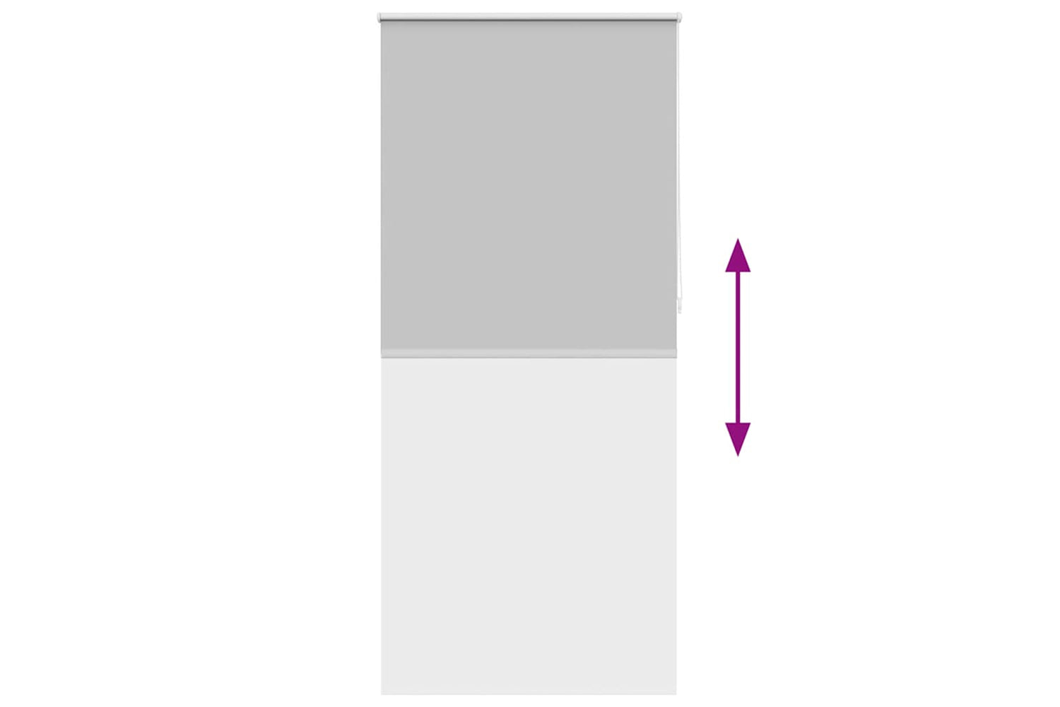 Vidaxl Roller Blind Blackout 80 X 230 Cm Grey-8