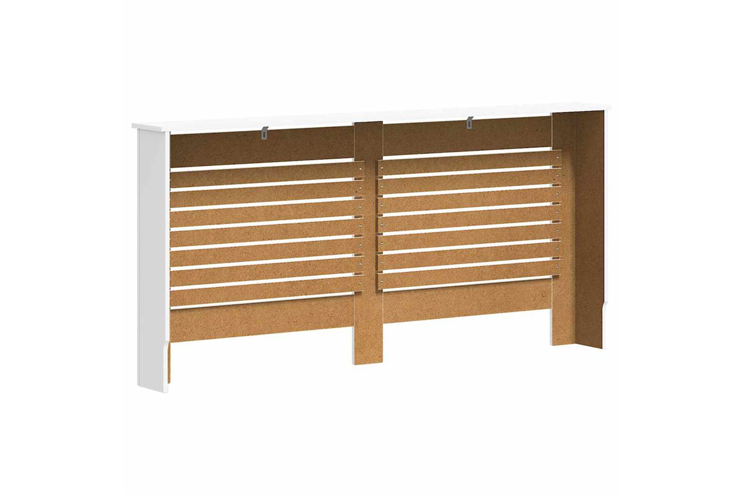 vidaXL 3051376 Radiator Covers 2 Pcs White 172x19x81.5cm Mdf-6