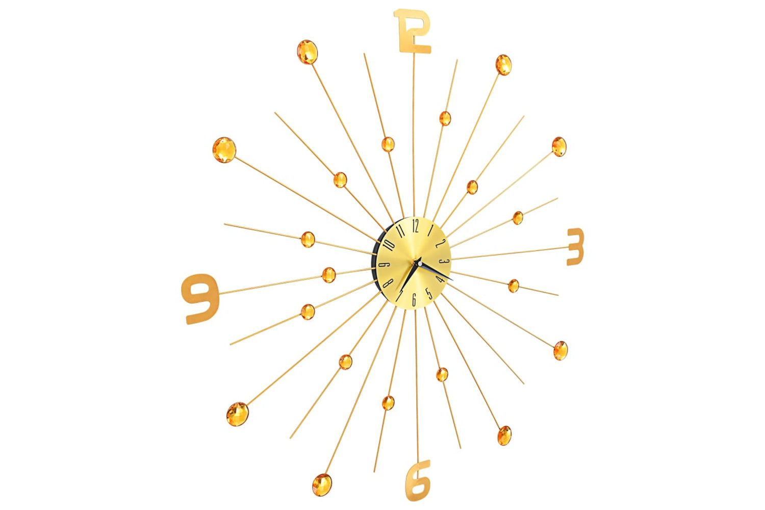 Vidaxl 283857 Metal Wall Clock 70 cm | Golden-2