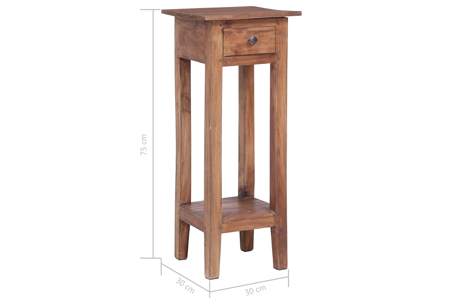 vidaXL 283923 Plant Stand 30x30x75cm Solid Reclaimed Wood-9