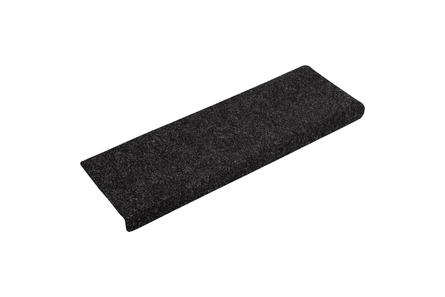 vidaXL Stair Mats 15 Pcs Needle Punch 65x21x4cm Black-2