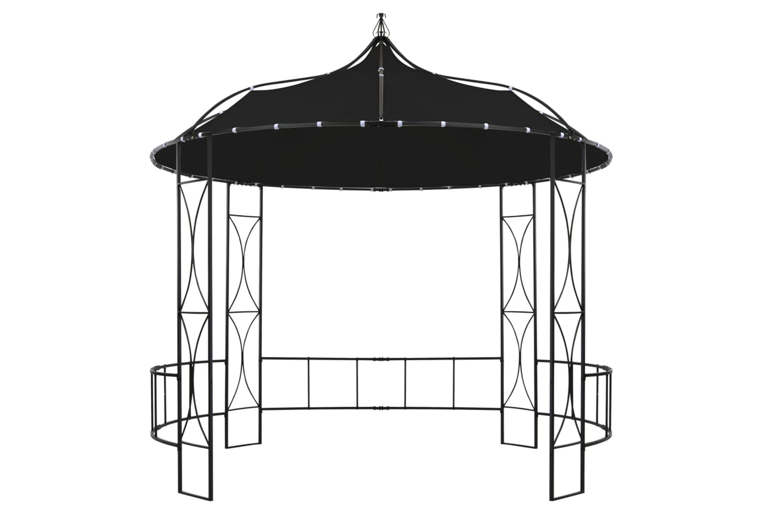 vidaXL 310031 Gazebo 300x290cm Anthracite Round-2