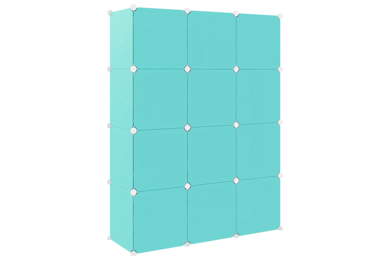 Vidaxl 340579 Cube Storage Cabinet For Kids With 12 Cubes Green Pp-4