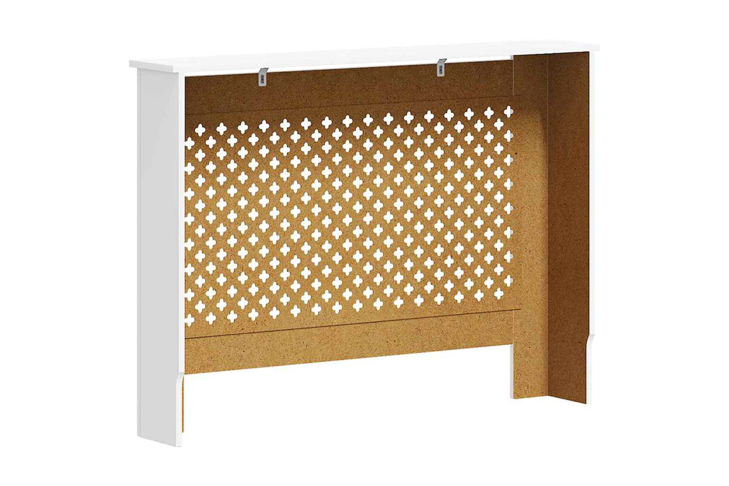 vidaXL 3051377 Radiator Covers 2 Pcs White 112x19x81.5cm Mdf-6
